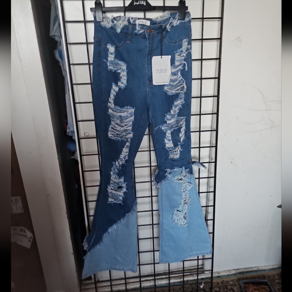 Aphrodite Blue Distressed Jeans